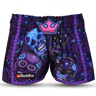 Buddha Pantalon Muay Thai Kick Boxing European Mexican Morado