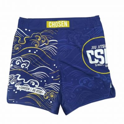 Chosen Waves Fight Shorts Blue