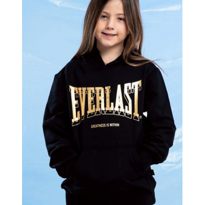 Everlast JR Girl Gold Hoodie Cap Svart-Gold