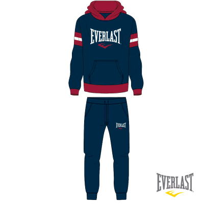 Everlast LFS JR Boy Tracksuit Cap Zip Mörkblå-Röd