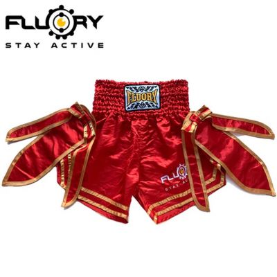 Fluory Muay Thai Short - MTSF72 Röd