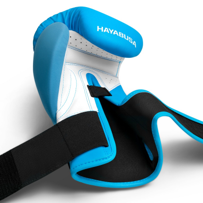 Hayabusa T3 Neon Boxing Gloves Ljusblå