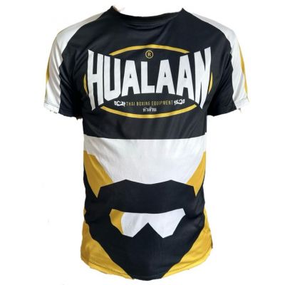 HuaLaan Dry Tech Thai T- Shirt Negro-Amarillo