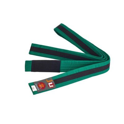 JU Sport Bjj Belt  Kids Green-Black