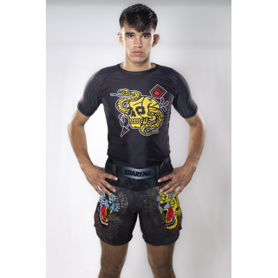 KOARENA Love Fight Rashguard SS Negro