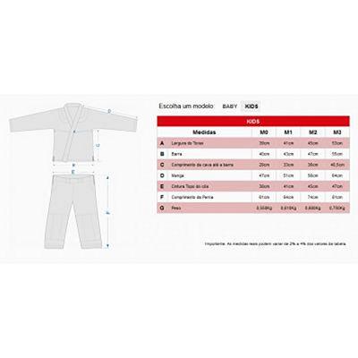 Koral Kimono BJJ Infantil Trenzado Azul
