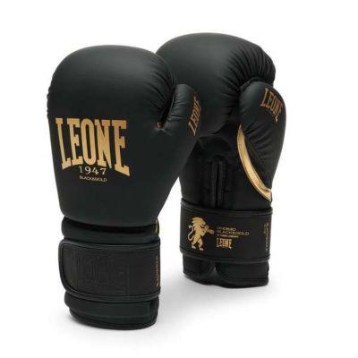 Leone 1947 GN059D Boxing Gloves Black-Gold
