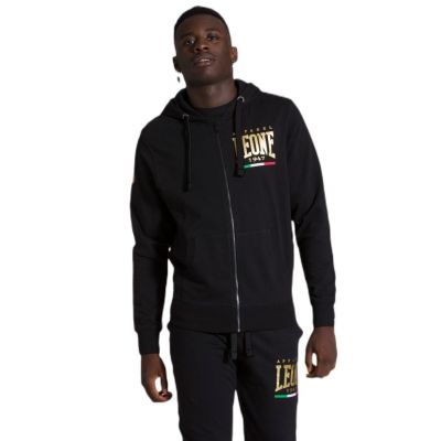 Leone 1947 Sudadera Capucha Zip Gold Black