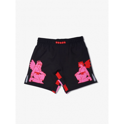 Manto Two Sides Fight Shorts Negro-Rosa