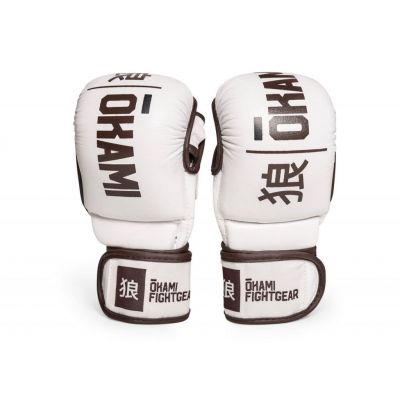 Okami Fightgear MMA Hi-Pro Sparring Gloves White