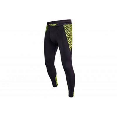 Okami Spats Neon Negro-Amarillo