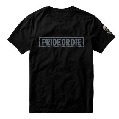 Pride Or Die Iron Kings Tee Black-Grey