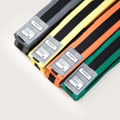 Progress Jiu Jitsu Kids IBJJF Graded BJJ Belts Yellow-Black