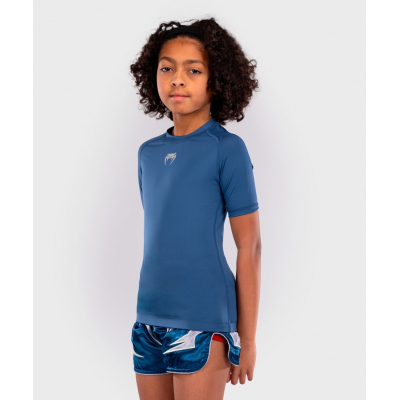Venum Contender Kids Rashguards Short Sleeves Azul