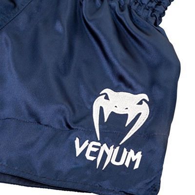 Venum Muay Thai Shorts Classic Navy Blue-White