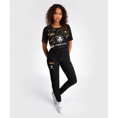 Venum UFC Fusion Authentic Fight Night Womens Walkout Pant Champion Negro